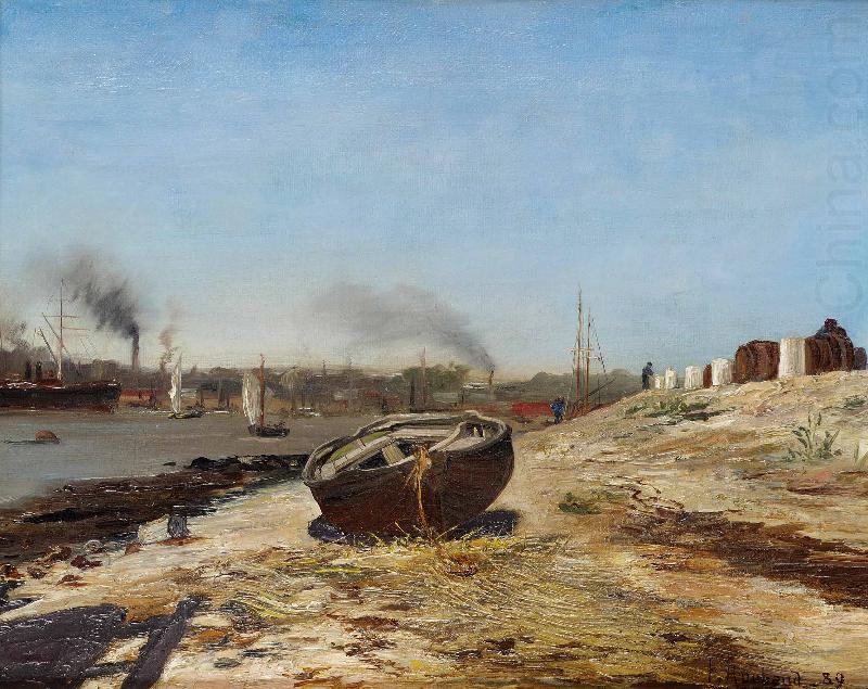 Franz Roubaud Boat on the shore china oil painting image